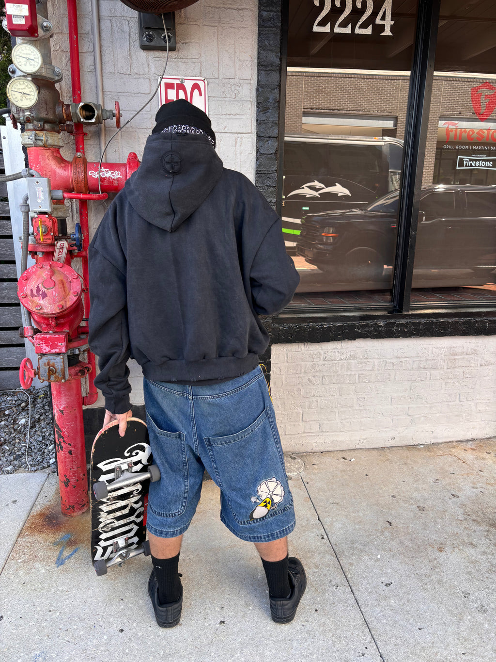 BLACK “DIE SOBER” ZIPUP HOODIE