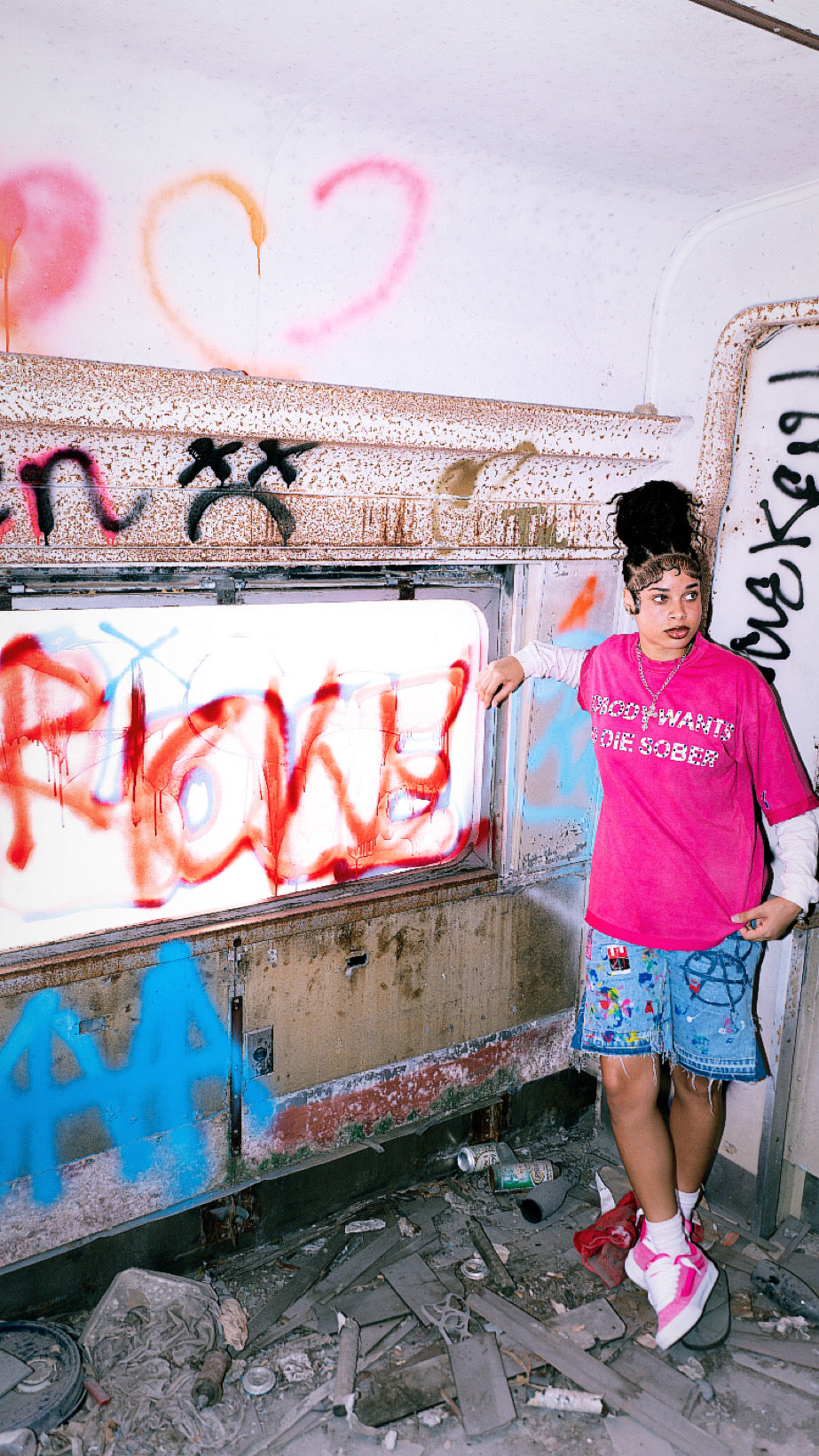 PINK STONED *DIESOBER* TSHIRT