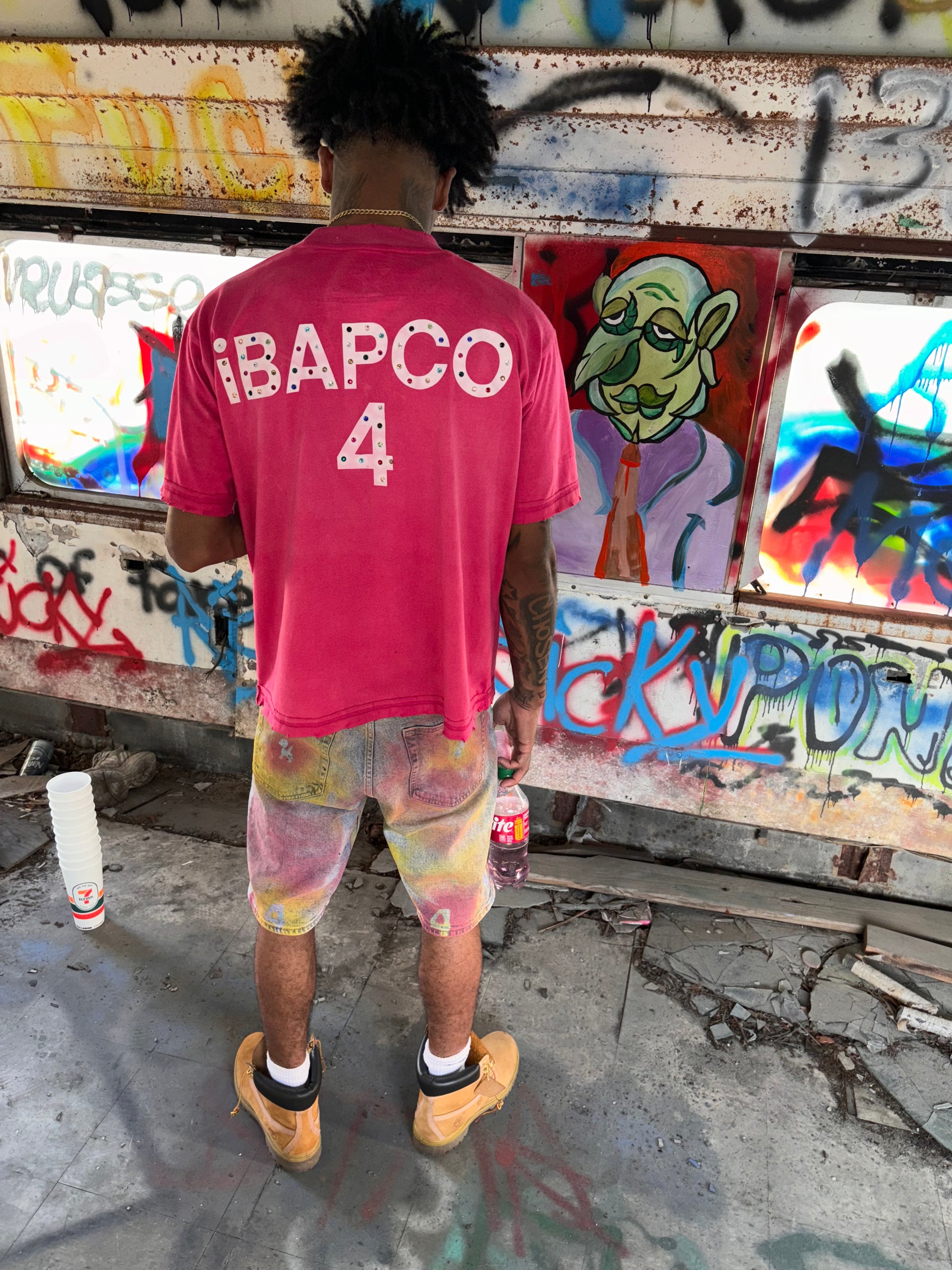PINK STONED *DIESOBER* TSHIRT