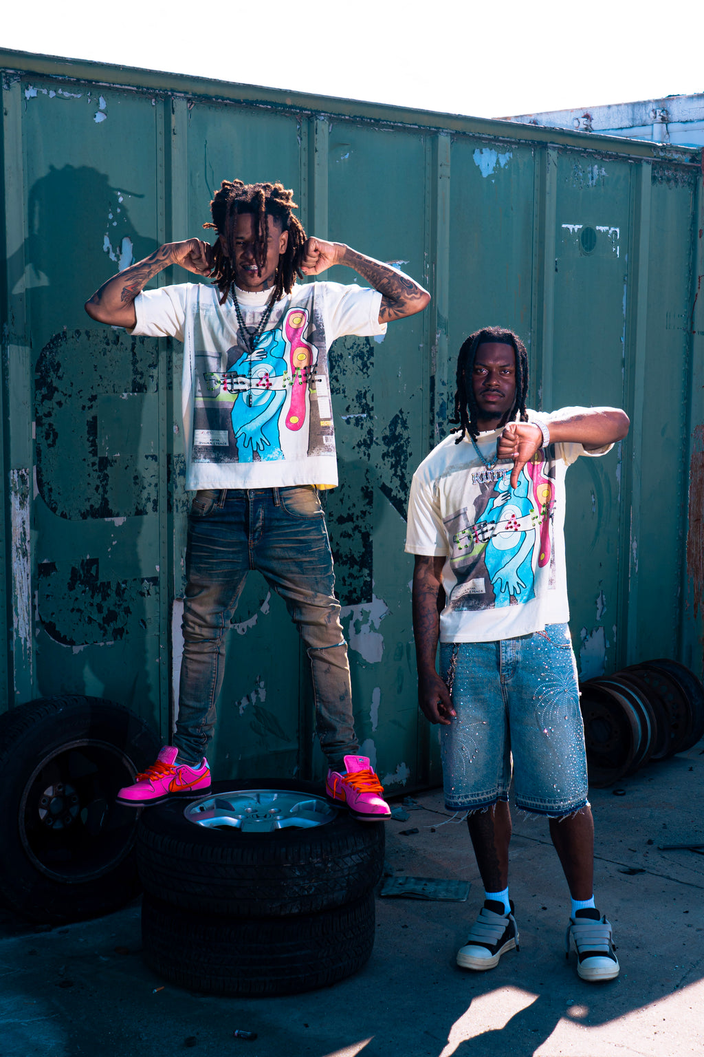 *DIE4ME* iWHITE VINTAGE T